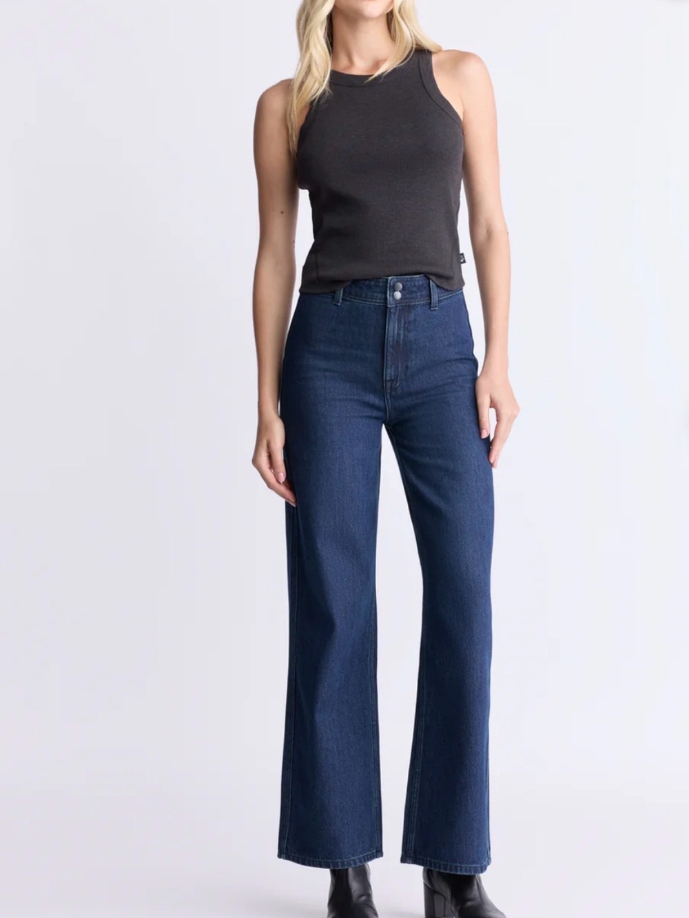 Buffalo Straight-Leg Women's Jeans — Dark Blue Denim